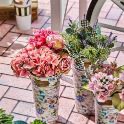 MacKenzie-Childs Courtly Check Summer Bouquet - Pink* Greenery & Florals