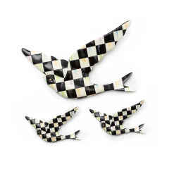 MacKenzie-Childs Courtly Check Swallowtail Duo Wall Decor* Room Accents