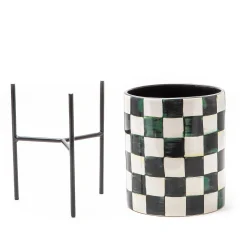 MacKenzie-Childs Courtly Check Tabletop Planter* Pots & Planters