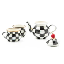 MacKenzie-Childs Courtly Check Tea Party Set* Outdoor Entertaining