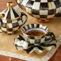 MacKenzie-Childs Courtly Check Teacup* Outdoor Entertaining