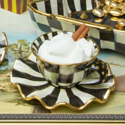 MacKenzie-Childs Courtly Check Teacup* Outdoor Entertaining