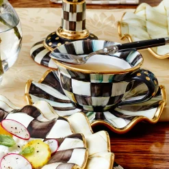 MacKenzie-Childs Courtly Check Teacup* Outdoor Entertaining