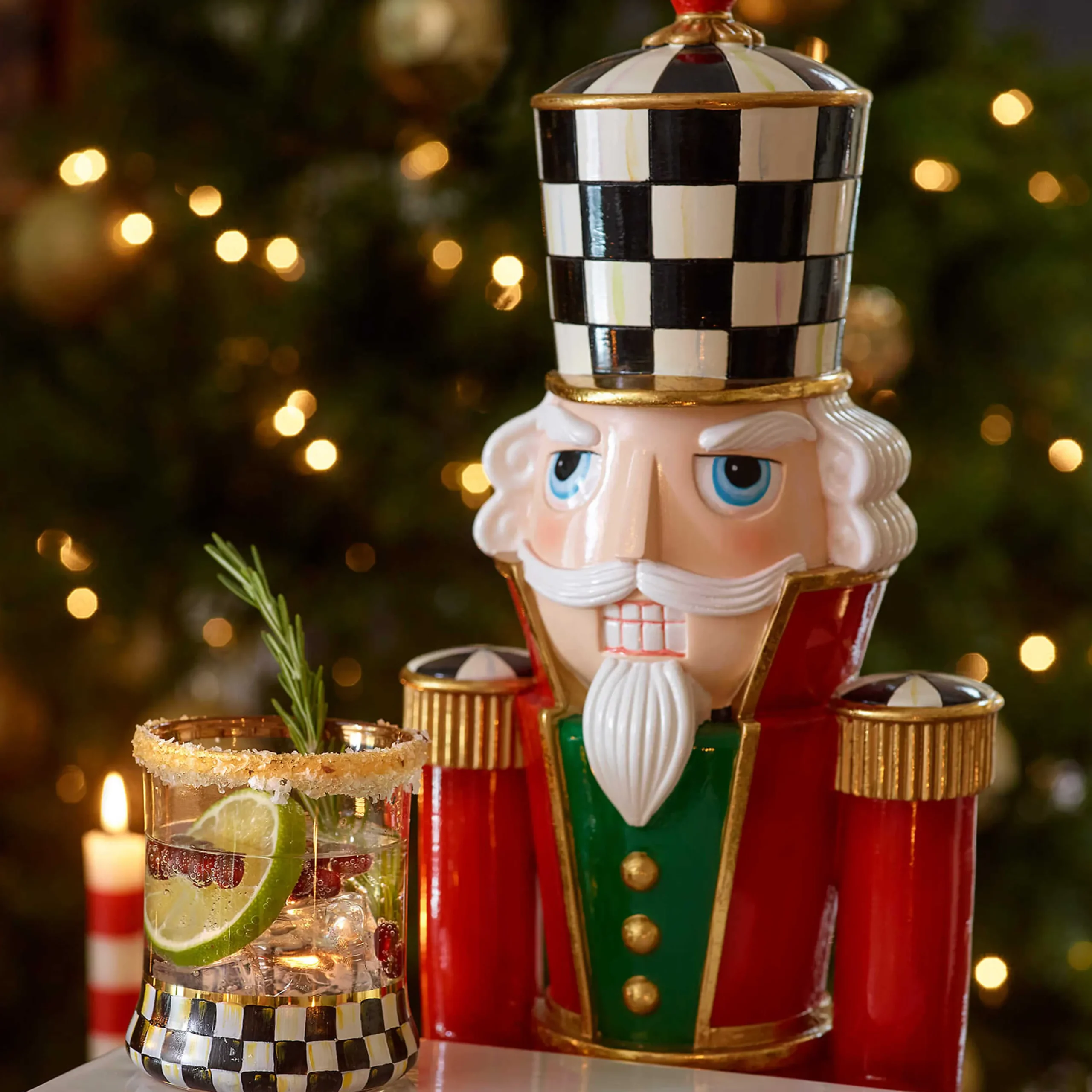 MacKenzie-Childs Courtly Check Tumbler* Drinkware & Bar