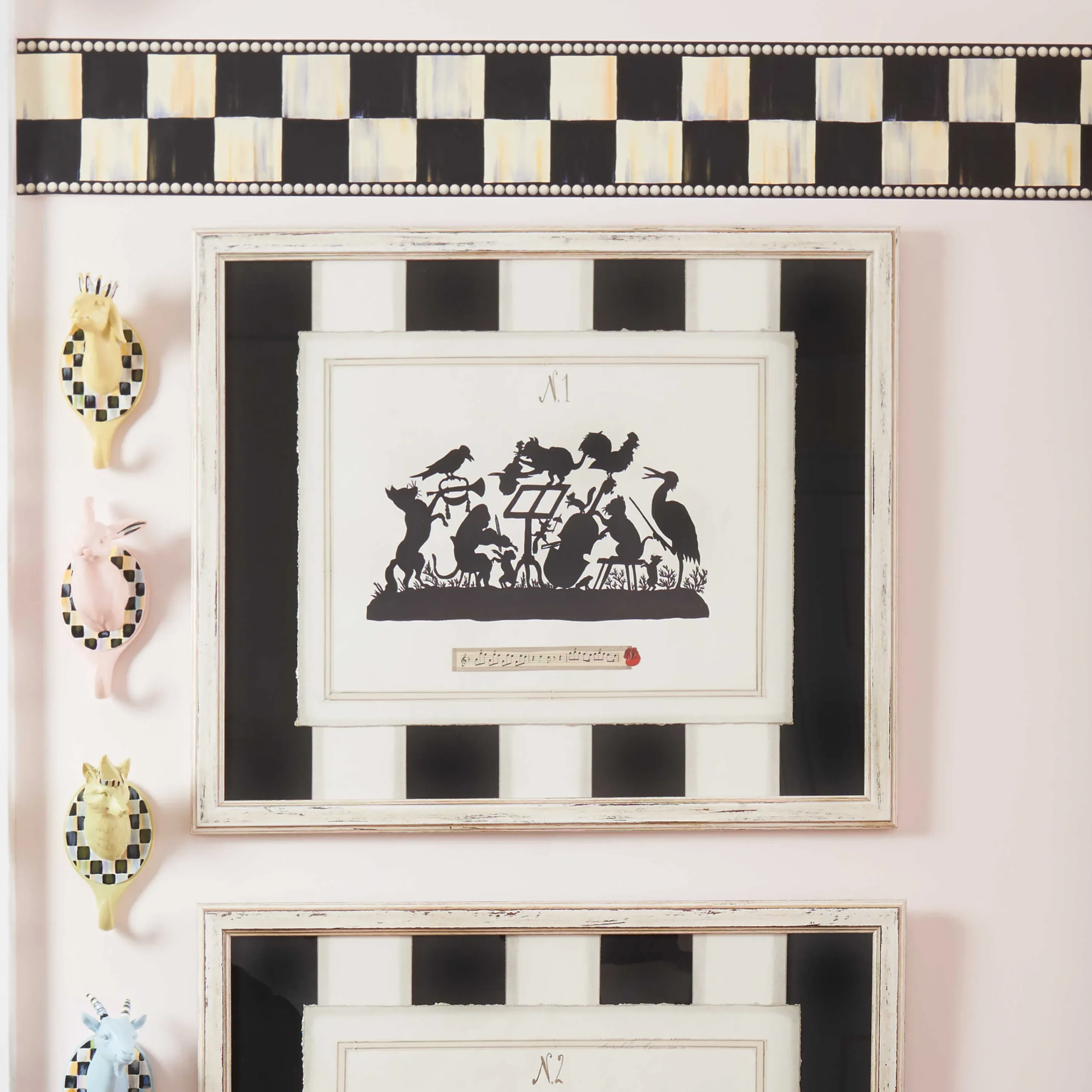MacKenzie-Childs Courtly Check Wallpaper Border* Room Accents