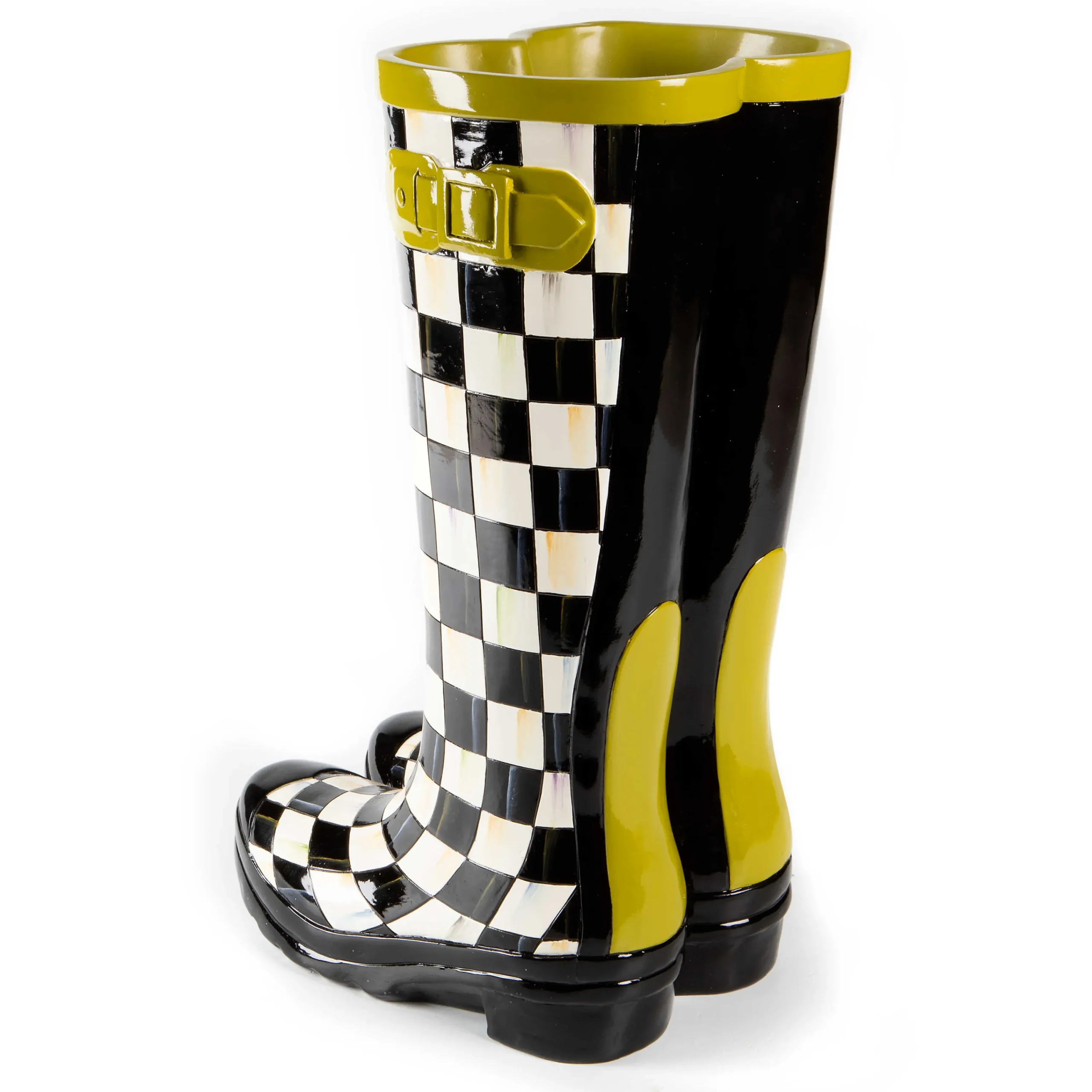 MacKenzie-Childs Courtly Check Wellies Planter* Pots & Planters