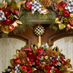 MacKenzie-Childs Courtly Check Wreath Hanger* Entryway & Porch