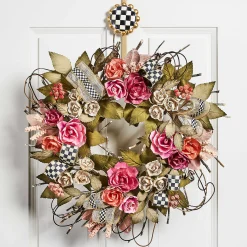MacKenzie-Childs Courtly Check Wreath Hanger* Entryway & Porch