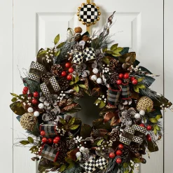 MacKenzie-Childs Courtly Check Wreath Hanger* Entryway & Porch