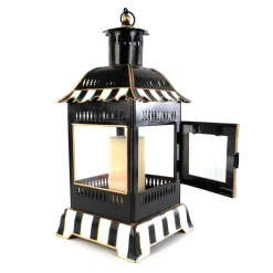 MacKenzie-Childs Courtly Stripe Candle Lantern - Small* Outdoor Decor
