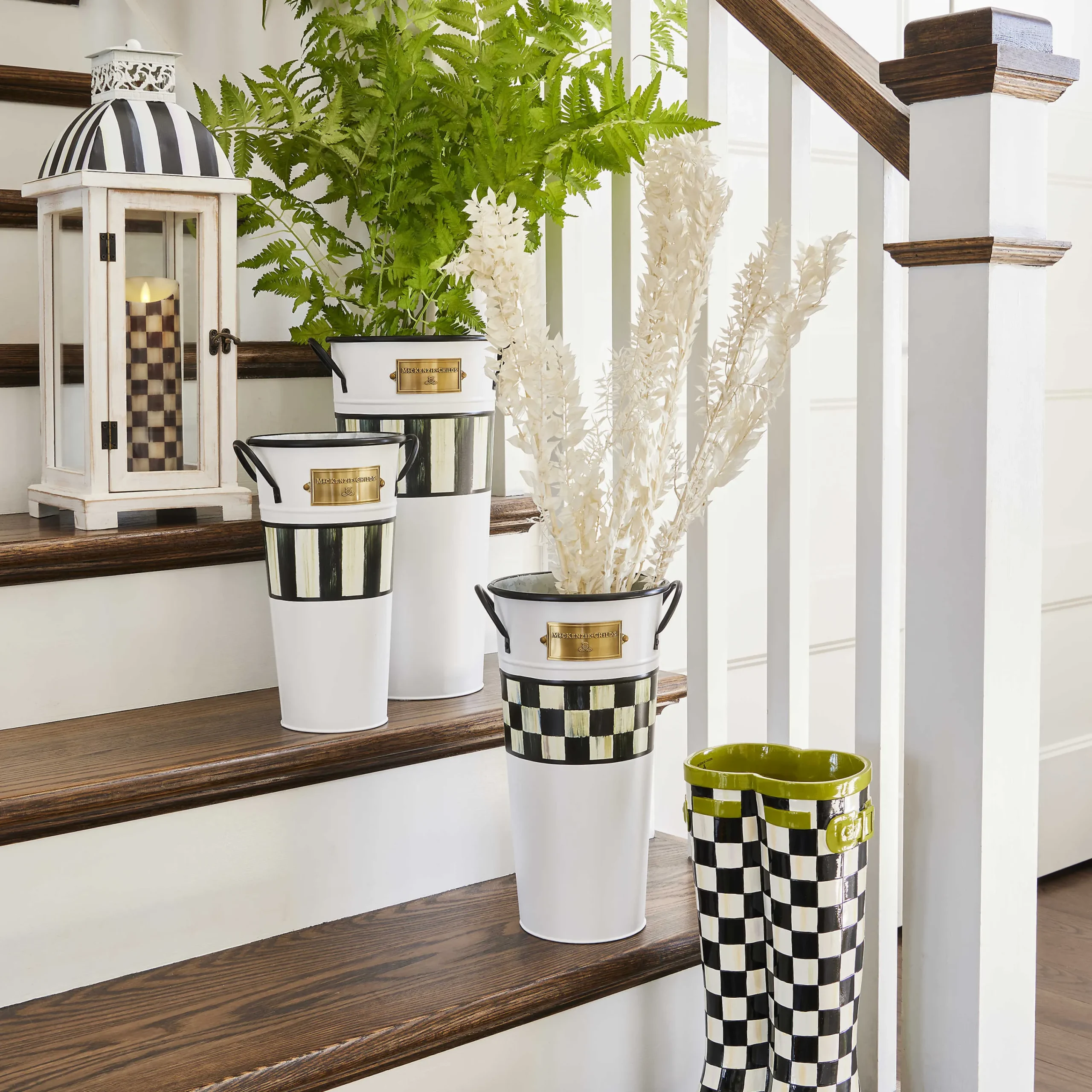 MacKenzie-Childs Courtly Stripe Lantern* Entryway & Porch