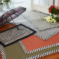 MacKenzie-Childs Courtly Twill Rug - 2'6" X 9' Runner* Rugs