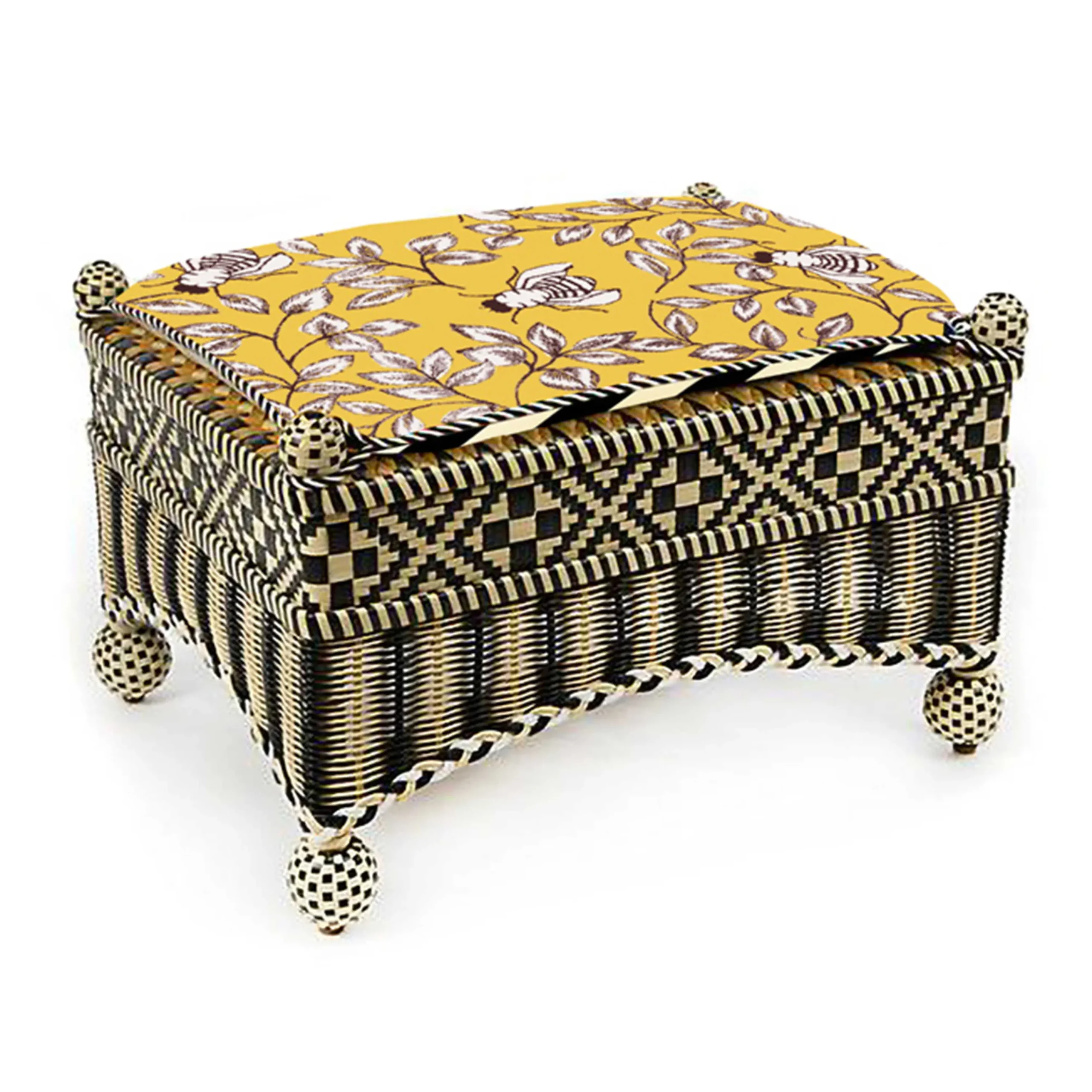 MacKenzie-Childs Courtyard Outdoor Ottoman - Queen Bee* Outdoor Furniture