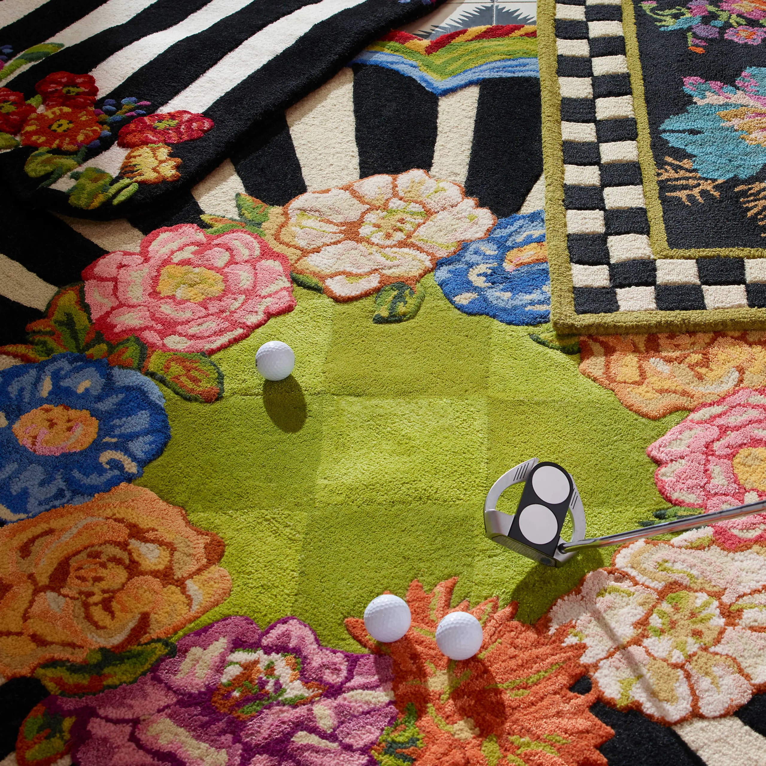 MacKenzie-Childs Cutting Garden Rug - 6' Round* Rugs