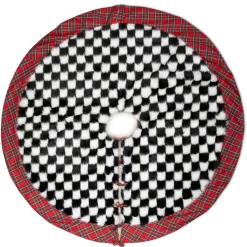 MacKenzie-Childs Fab Fur Check Tree Skirt* Room Accents