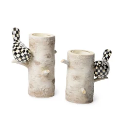 MacKenzie-Childs Farmhouse Birch Tealight Holder - Short* Candles & Fragrances