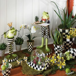 MacKenzie-Childs Fergal The Frog Double Plant Holder* Outdoor Decor