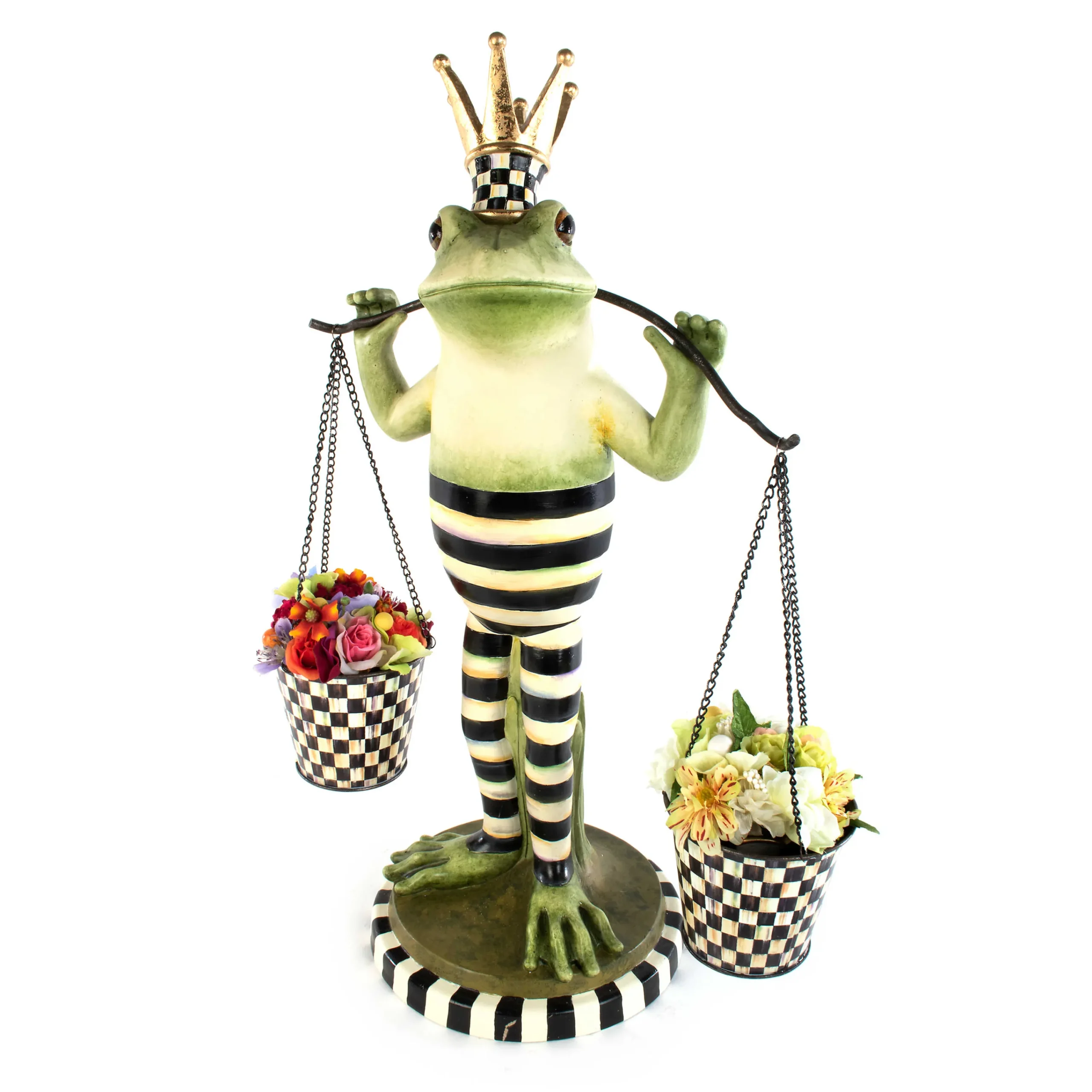 MacKenzie-Childs Fergal The Frog Double Plant Holder* Outdoor Decor