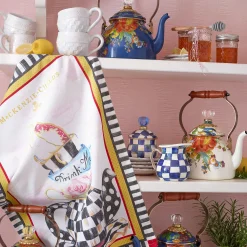 MacKenzie-Childs Flower Market 2 Quart Tea Kettle - Lapis* Tea Kettles