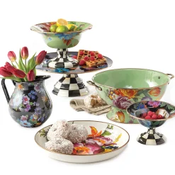 MacKenzie-Childs Flower Market Abundant Bowl - White* Outdoor Entertaining