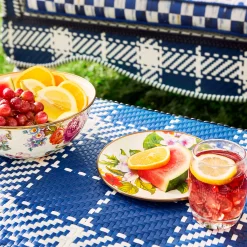 MacKenzie-Childs Flower Market Appetizer Plates - Set Of 4* Outdoor Entertaining