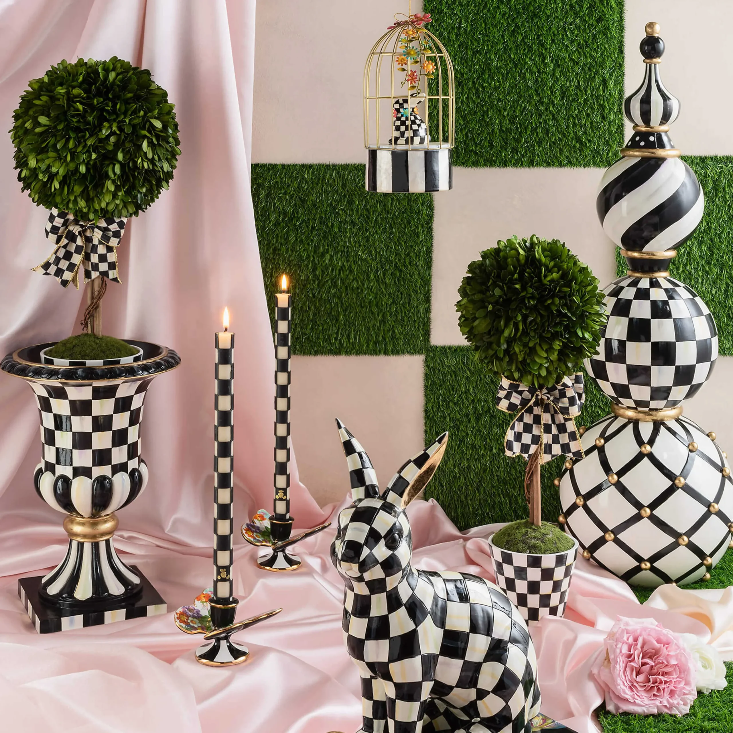 MacKenzie-Childs Flower Market Butterfly Candle Holders - Set Of 2* Candles & Fragrances