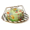MacKenzie-Childs Flower Market Cake Carrier - Green* Outdoor Entertaining