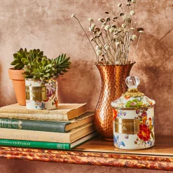 MacKenzie-Childs Flower Market Demi Canister - White* Room Accents