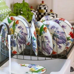 MacKenzie-Childs Flower Market Dinner Plate - White* Outdoor Entertaining