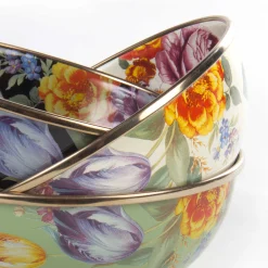 MacKenzie-Childs Flower Market Everyday Bowl - White* Outdoor Entertaining