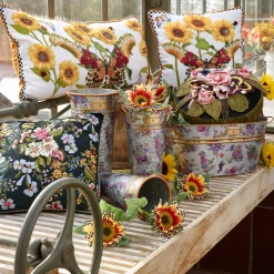 MacKenzie-Childs Flower Market Galvanized Beverage Bucket* Outdoor Decor