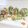 MacKenzie-Childs Flower Market Medium Canister - Green* Room Accents