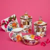 MacKenzie-Childs Flower Market Medium Canister - White* Room Accents
