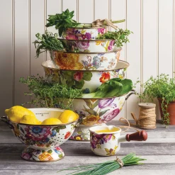 MacKenzie-Childs Flower Market Medium Everyday Bowl - White* Serveware