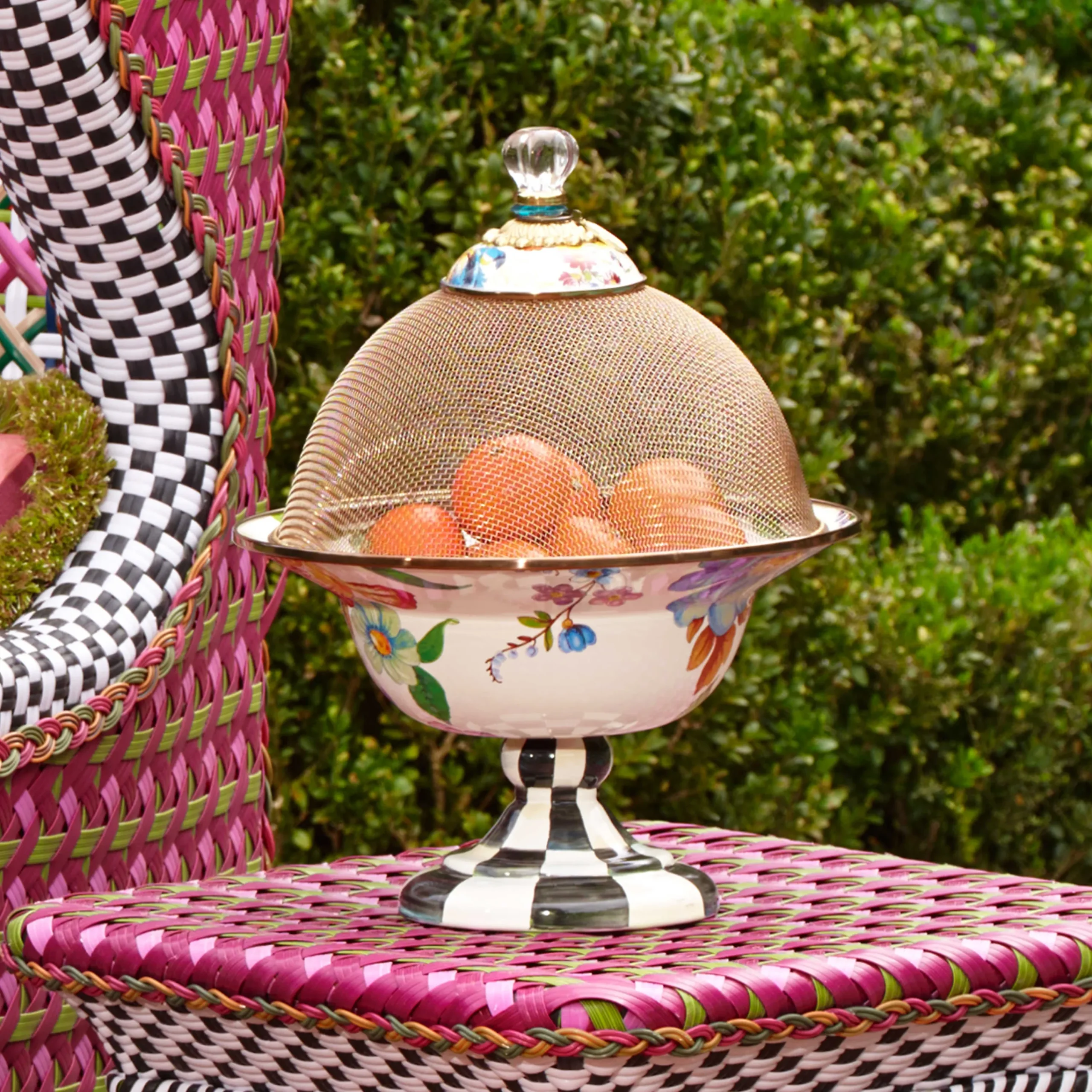 MacKenzie-Childs Flower Market Mesh Dome - Small* Outdoor Entertaining