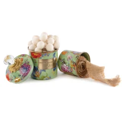 MacKenzie-Childs Flower Market Mini Canister - Green* Room Accents