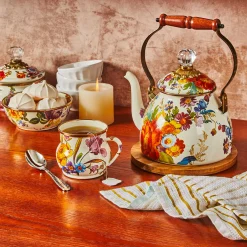 MacKenzie-Childs Flower Market Mug - White* Outdoor Entertaining