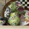 MacKenzie-Childs Flower Market Pitcher - Green* Outdoor Entertaining