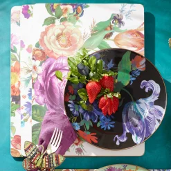 MacKenzie-Childs Flower Market Placemats - White - Set Of 4* Outdoor Entertaining
