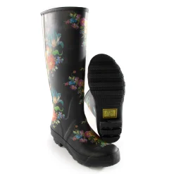MacKenzie-Childs Flower Market Rain Boots - Tall - Size 6* Outdoor Decor