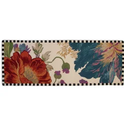 MacKenzie-Childs Flower Market Reflections Rug - 2'8" X 8' Runner - Ivory* Rugs