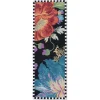 MacKenzie-Childs Flower Market Reflections Rug - Black - 2'6" X 8' Runner* Rugs