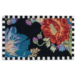 MacKenzie-Childs Flower Market Reflections Rug - Black - 2'3" X 3'9"* Rugs