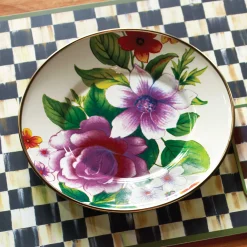MacKenzie-Childs Flower Market Salad/Dessert Plate - White* Outdoor Entertaining
