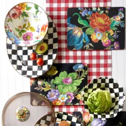 MacKenzie-Childs Flower Market Serving Bowl - White* Outdoor Entertaining