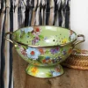 MacKenzie-Childs Flower Market Small Colander - Green* Kitchen Utensils & Tools