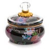 MacKenzie-Childs Flower Market Squashed Pot - Black* Bed & Bath