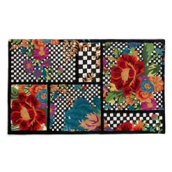 MacKenzie-Childs Flower Market Trellis Rug - Black - 3' X 5'* Rugs