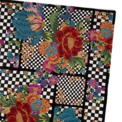 MacKenzie-Childs Flower Market Trellis Rug - Black - 8' X 10'* Rugs