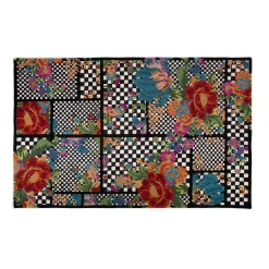 MacKenzie-Childs Flower Market Trellis Rug - Black - 5' X 8'* Rugs